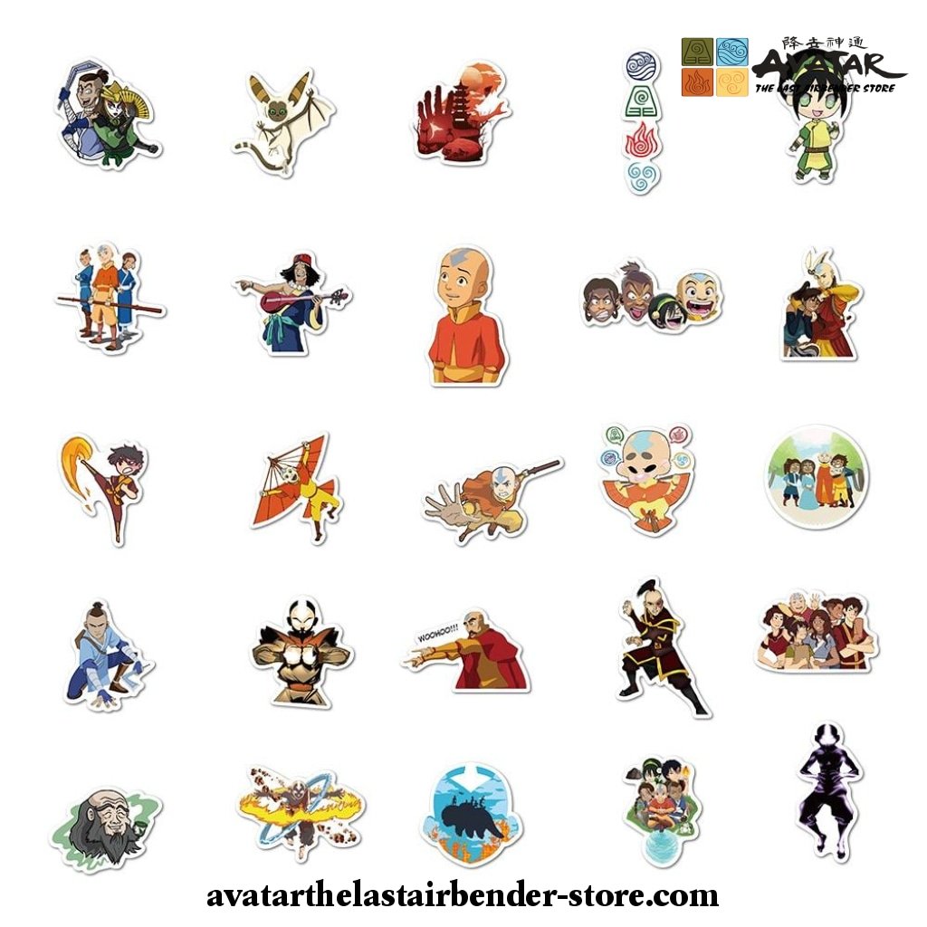 Avatar: The Last Airbender Stickers Sticker for Sale by sanjaysalem17