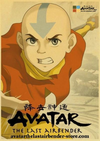 2021 Aang Avatar The Last Airbender Kraft Paper Poster