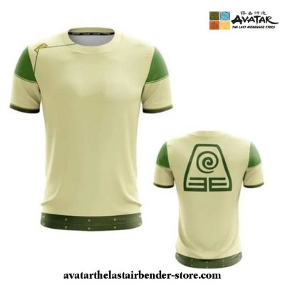 2021 Avatar The Last Airbender T-Shirt - Earth Nation T-Shirt Cosplay M