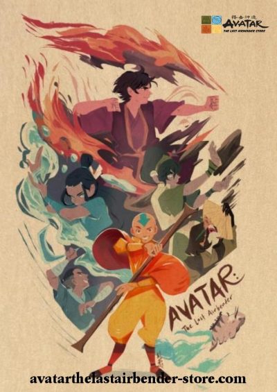 2021 Design Avatar The Last Airbender Kraft Paper Poster