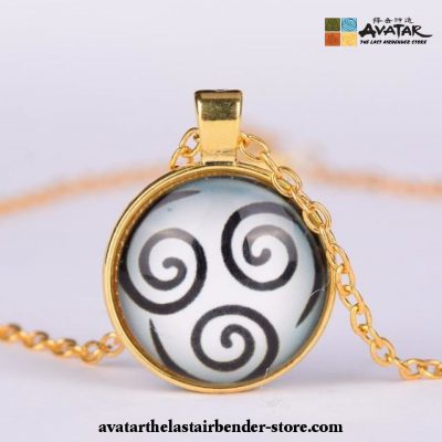 2021 New Avatar The Last Airbender Necklace Kingdom Jewelry Air Logo Gold