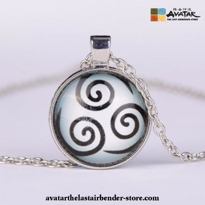 2021 New Avatar The Last Airbender Necklace Kingdom Jewelry Air Nation Silver