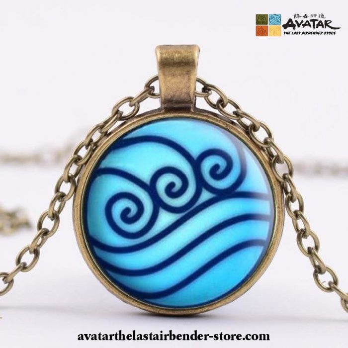 2021 New Avatar The Last Airbender Necklace Kingdom Jewelry Water Nation Bronze
