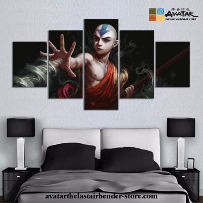 5 Pieces Aang 3D Canvas Wall Art