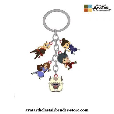 5Pcs/set Avatar The Last Airbender Acrylic Keychain