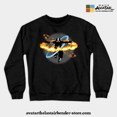 Avatar Aang Crewneck Sweatshirt Black / S