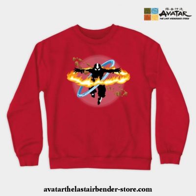 Avatar Aang Crewneck Sweatshirt Red / S