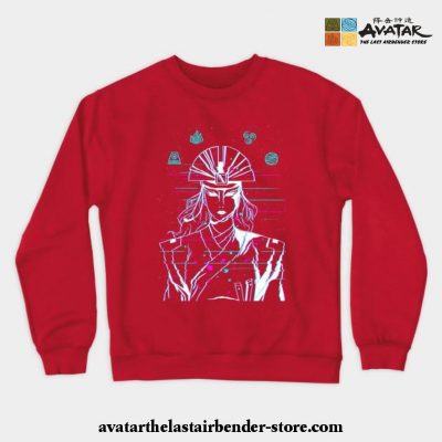 Avatar Kyoshi Glitch Crewneck Sweatshirt Red / S