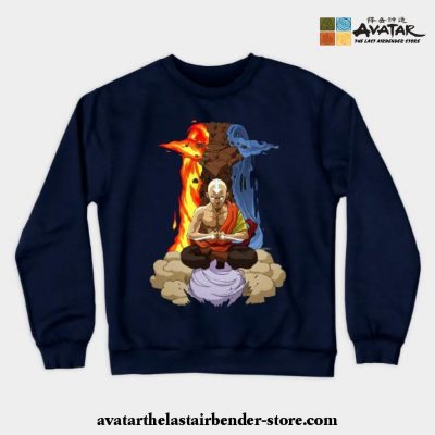 Avatar The Last Air Bender Crewneck Sweatshirt Navy Blue / S