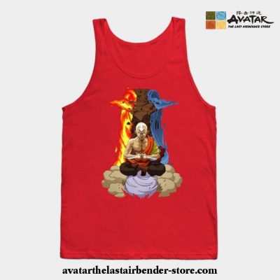 Avatar The Last Air Bender Tank Top Red / S