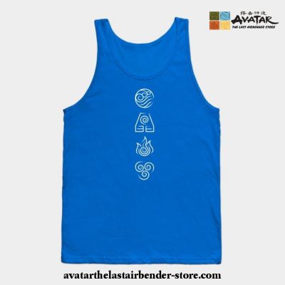 Avatar The Last Airbender - 4 Nations Tank Top Blue / S