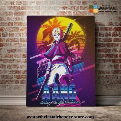 Avatar The Last Airbender - Aang Sunset Canvas Wall Art