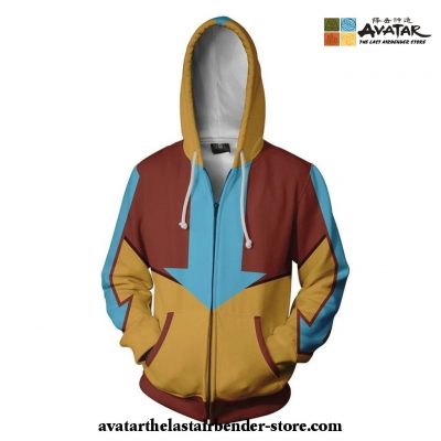 Avatar: The Last Airbender - Aang Zip Up Hoodie Cosplay Costume