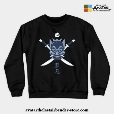 Avatar The Last Airbender - Blue Spirit Crewneck Sweatshirt Black / S