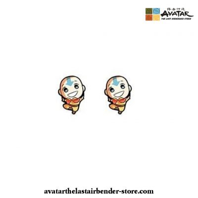 Avatar The Last Airbender Earrings - Heat Acrylic Stud Resin Aang