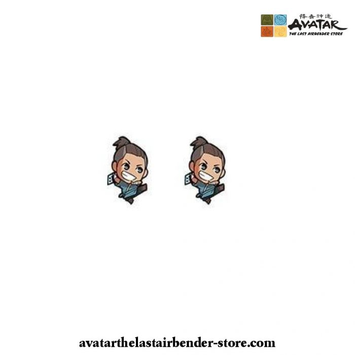 Avatar The Last Airbender Earrings - Heat Acrylic Stud Resin Sokka