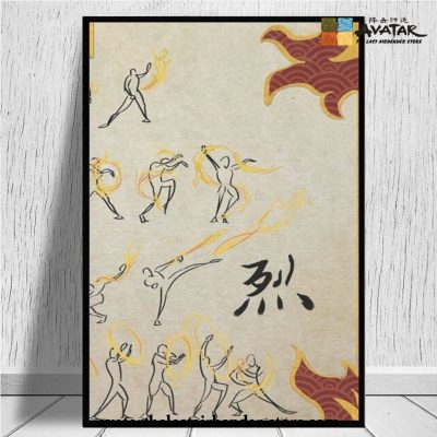 Avatar The Last Airbender - Fire Scroll Wall Art