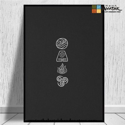 Avatar The Last Airbender - The Four Elements Wall Art