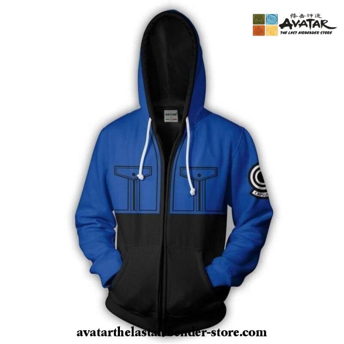 Avatar: The Last Airbender Hoodie Casual Blue Zipper Hooded - Avatar ...