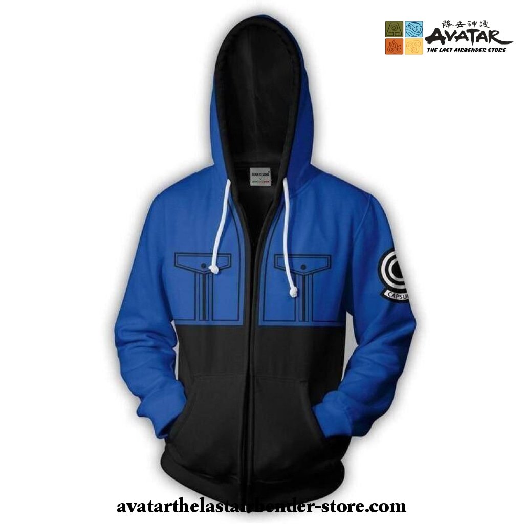 The Last Airbender Hoodie Cosplay Jacket Full-Zip Casual Coat Sweatshirt Avatar 