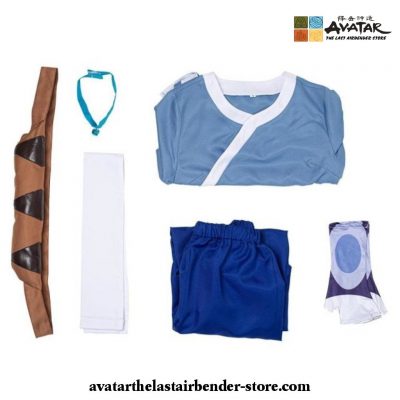 Avatar:  The Last Airbender - Katara Cosplay Blue Fancy Dress Suit Clothes / S