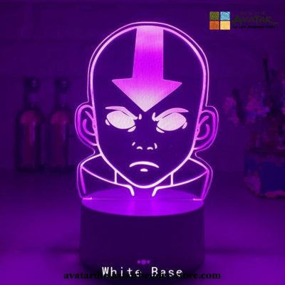 Avatar The Last Airbender Lamp - Aang Acrylic Led Night Light White / 7 Color No Remote