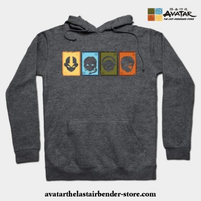 Avatar The Last Airbender Playing Cards Hoodie Gray / S