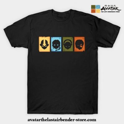 Avatar The Last Airbender Playing Cards T-Shirt Black / S
