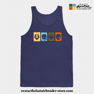 Avatar The Last Airbender Playing Cards Tank Top Navy Blue / S