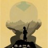 Avatar: The Last Airbender Poster - Aang Vintage Kraft Paper