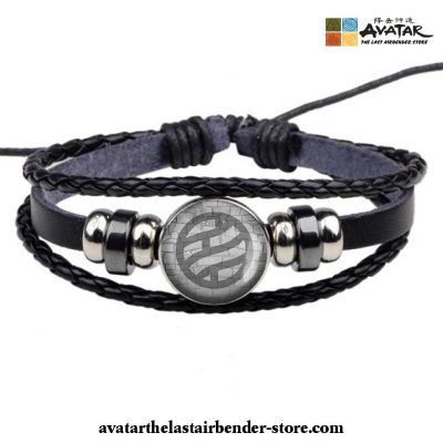 Avatar: The Last Airbender Symbol Logo Leather Bracelet Air Nation