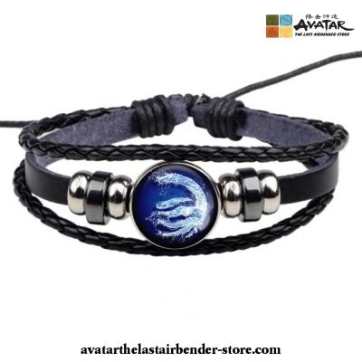 Avatar: The Last Airbender Symbol Logo Leather Bracelet Wate Nation