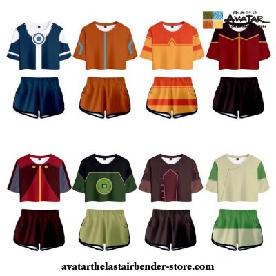 Avatar: The Last Airbender Top And Shorts Cosplay Costume