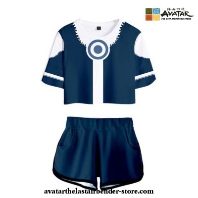 Avatar: The Last Airbender Top And Shorts Cosplay Costume Style 3 / Xs