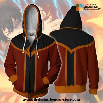 Avatar: The Last Airbender - Zuko Zip Up Hoodie Cosplay Costume