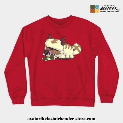 Bison Kisses Crewneck Sweatshirt Red / S