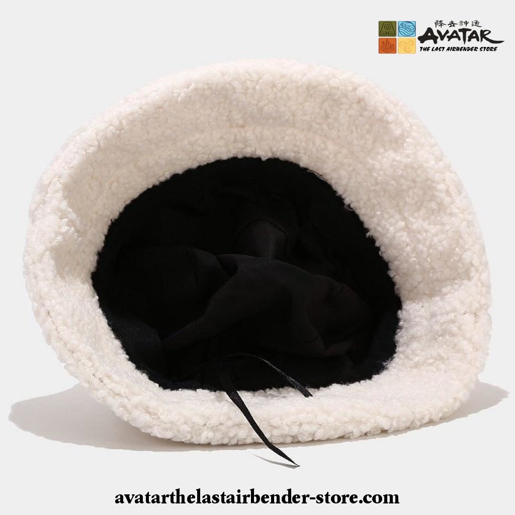 Cute Avatar The Last Airbender Appa Plush Bucket Hat Lamb Wool Hat Winter  Warm