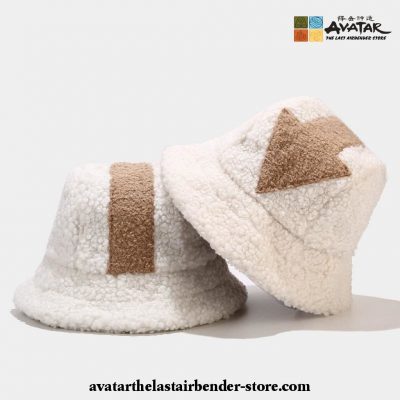 Cute Avatar The Last Airbender Appa Plush Bucket Hat Lamb Wool Winter Warm