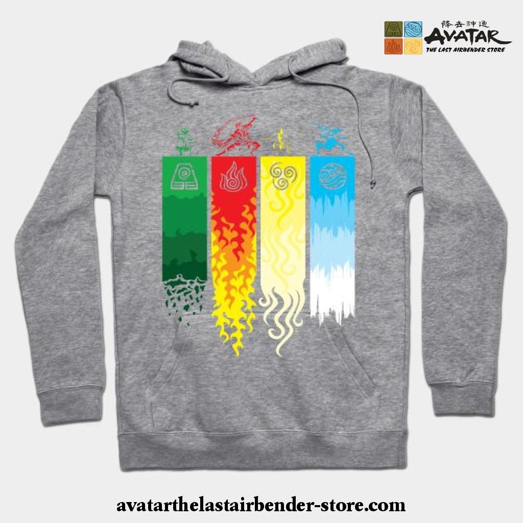Element Symbols Avatar The Last Airbender Kids Hooded Sweatshirt