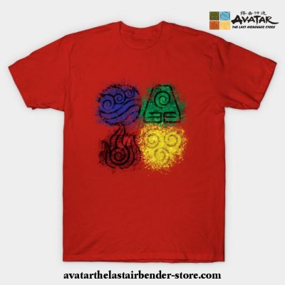 Four Elements T-Shirt Red / S