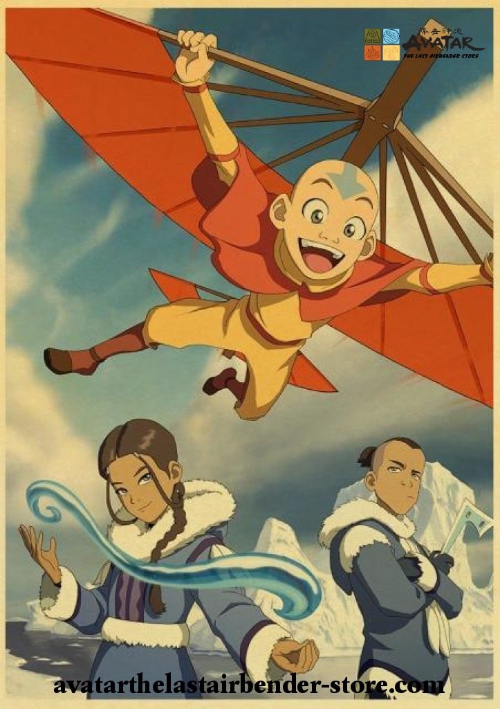 Funny Avatar The Last Airbender Kraft Paper Poster - Avatar The Last  Airbender Store