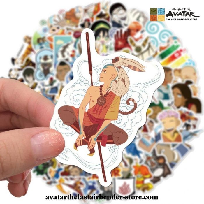 The Last Airbender Stickers | 50 PCS | Vinyl Waterproof Stickers for  Laptop,BumperSkateboard,Water Bottles,Computer,Phone, Avatar Stickers for