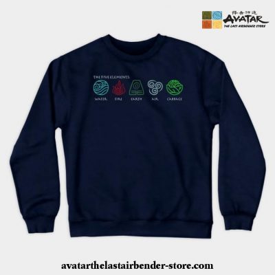 The Five Elements Avatar Crewneck Sweatshirt Navy Blue / S