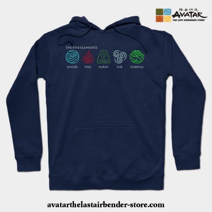 The Five Elements Avatar Hoodie Navy Blue / S