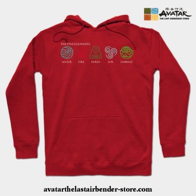 The Five Elements Avatar Hoodie Red / S