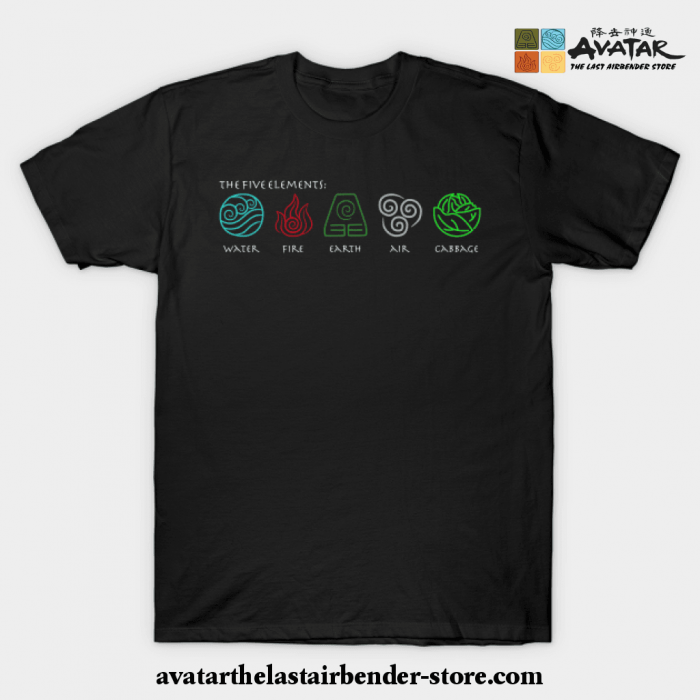 The Five Elements Avatar T-Shirt Black / S
