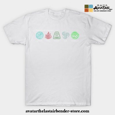 The Five Elements Avatar T-Shirt White / S