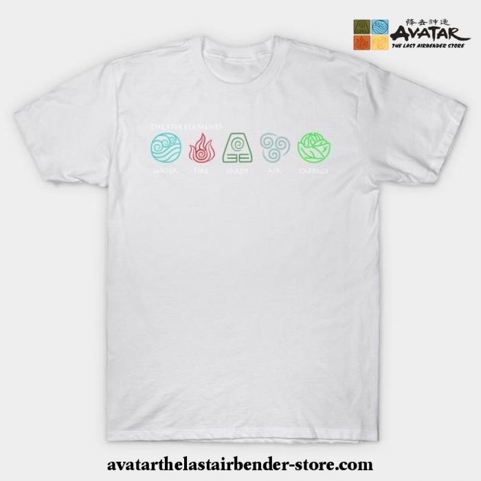 The Five Elements Avatar T-Shirt White / S