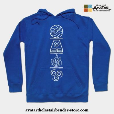 The Four Elements Hoodie Blue / S