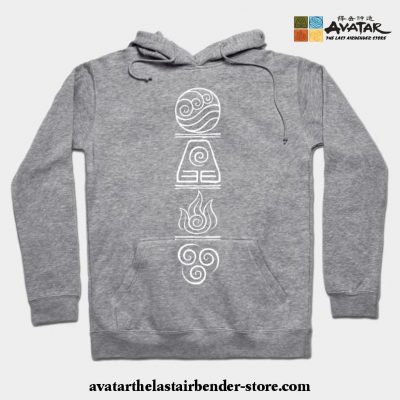 The Four Elements Hoodie Gray / S